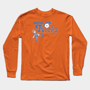 Vintage 1976 Minnesota Kicks Logo Long Sleeve T-Shirt